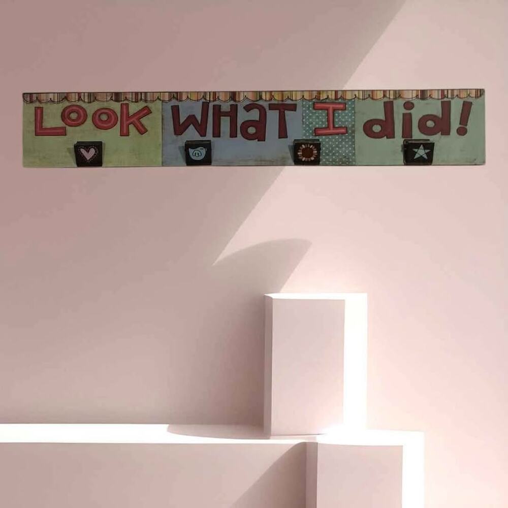 Look What I Did! Kids Artwork Display Wall Hanging